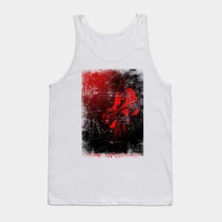 red vintage Stevie Ray Vaughan Tank Top